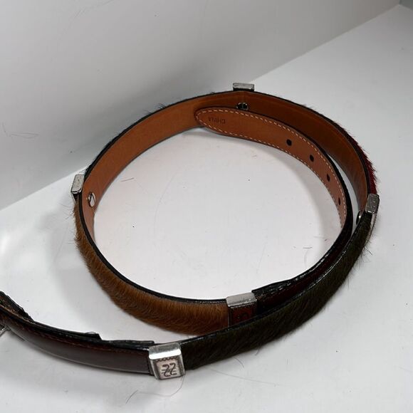 Brighton Multi-colored Calf Hair Leather Belt 30 - Picture 12 of 12